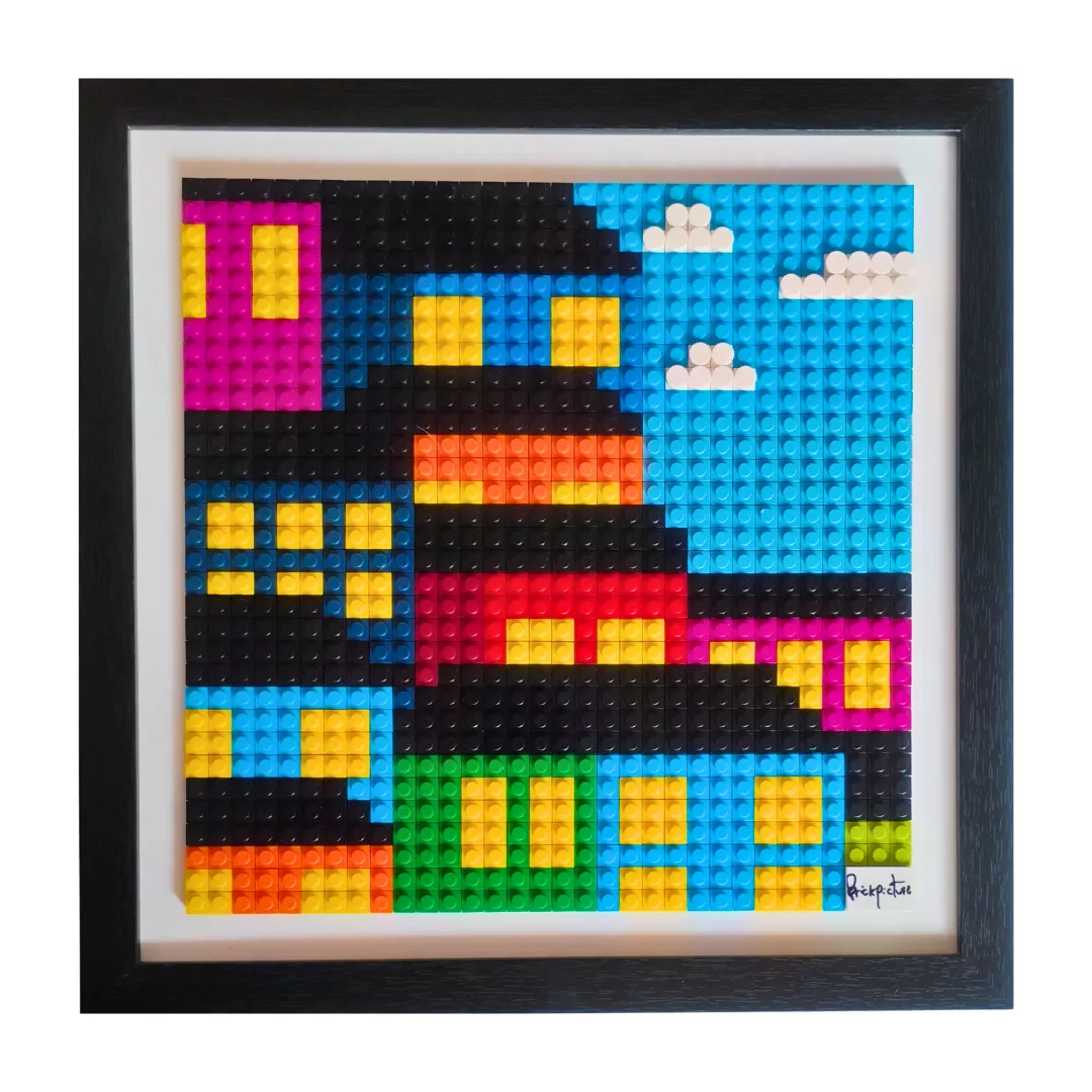 Valpo pixel art brick picture